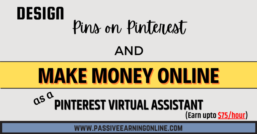 How to make money online as a Pinterest Virtual Assistant, make money online